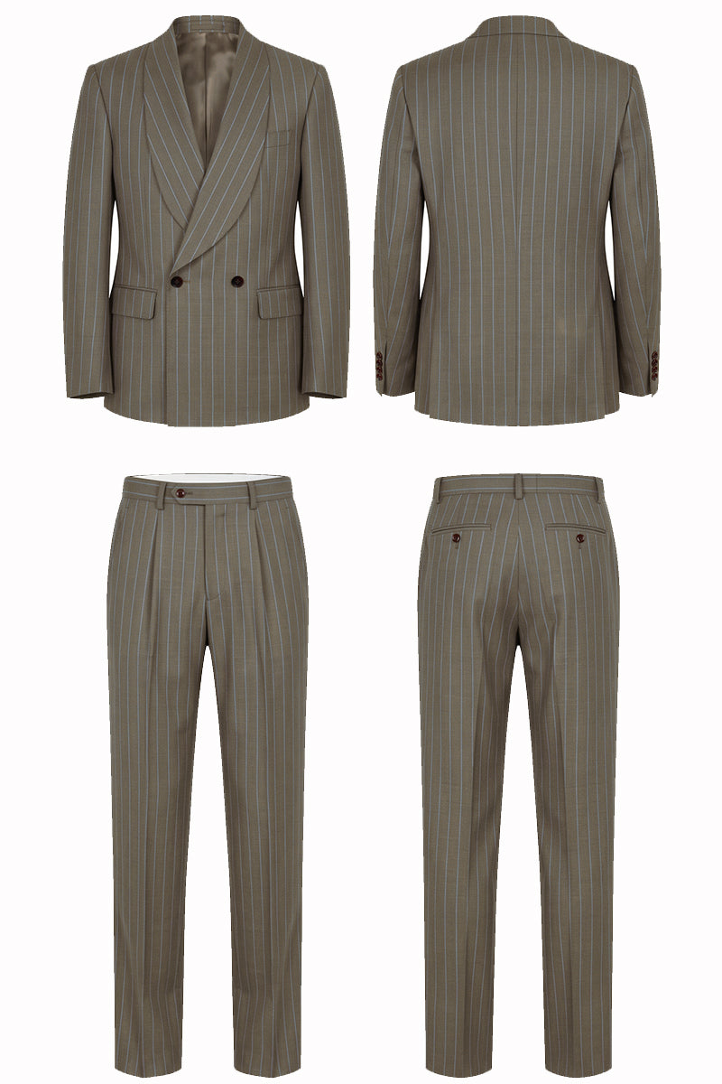 Green 50% Merino Wool Suit