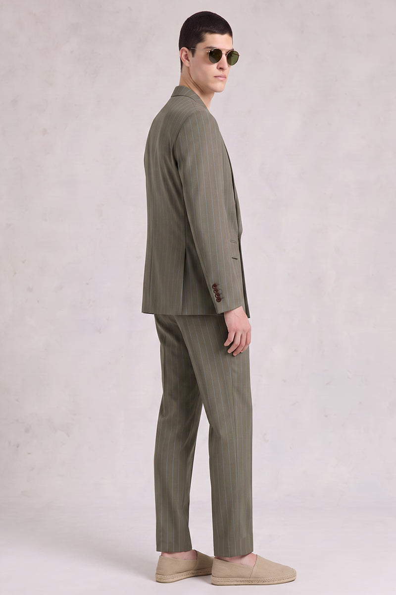 Green 50% Merino Wool Suit