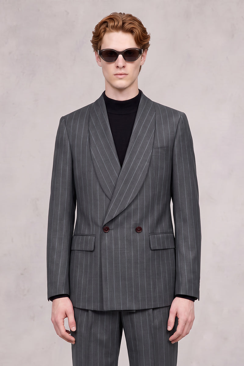 Black 50% Merino Wool Suit
