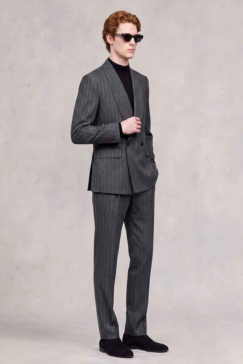 Black 50% Merino Wool Suit