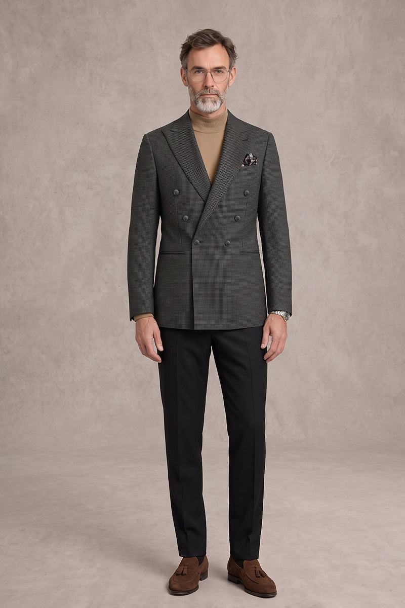 Blazer in lana merino neri