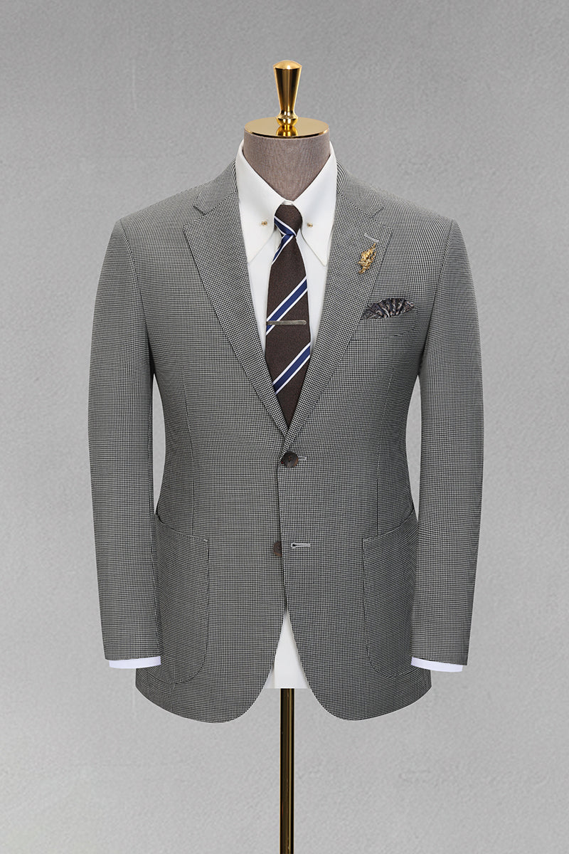 Black 70% Merino Wool Blazers