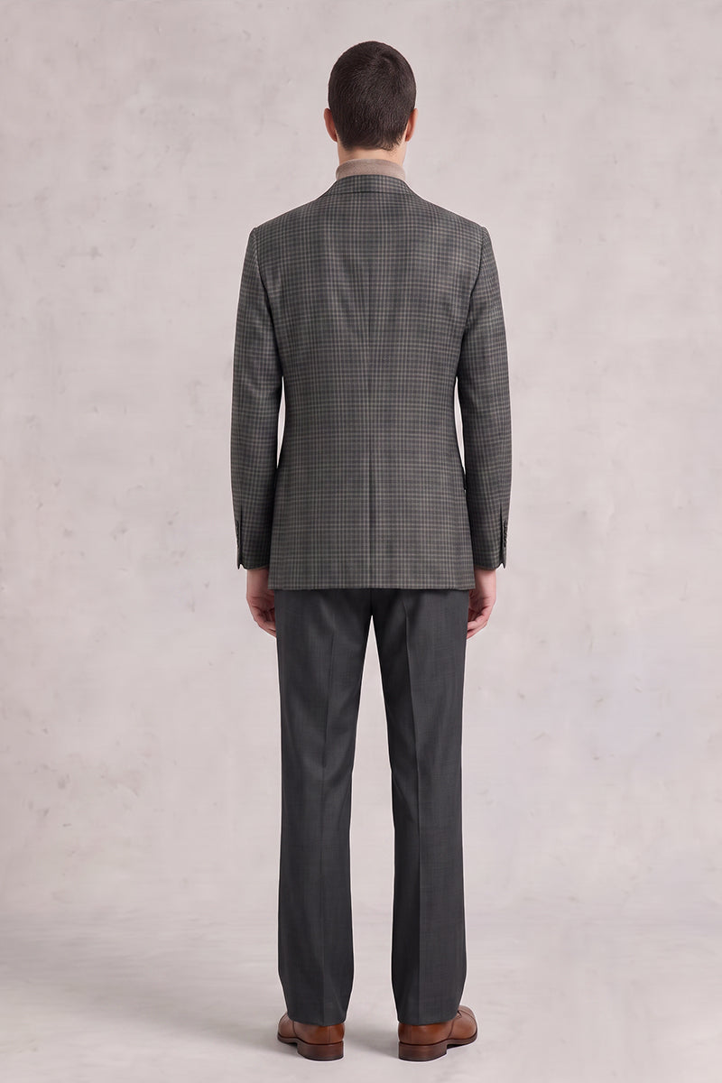 Gray 50% Merino Wool Suit
