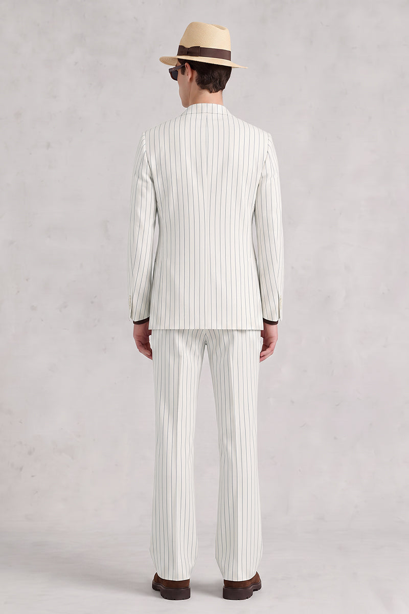 White 50% Merino Wool Suit