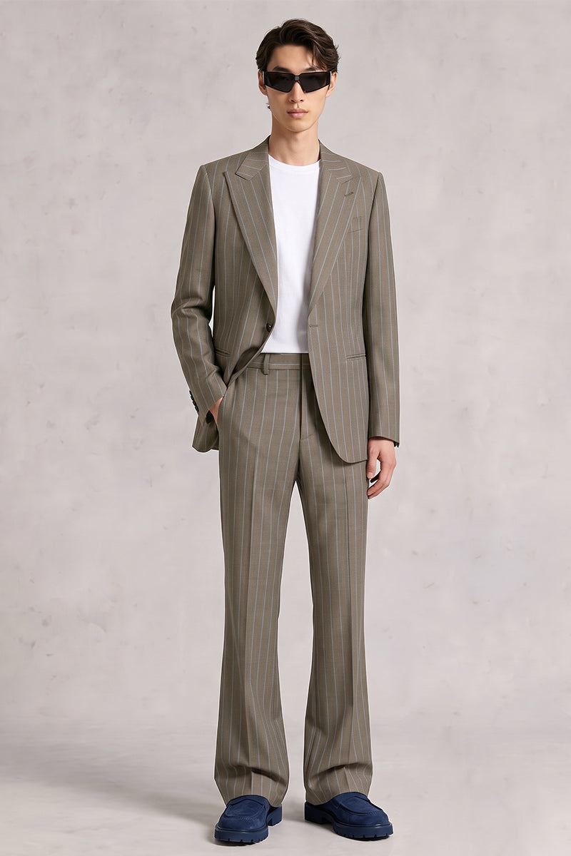 Brown 50% Merino Wool Suit