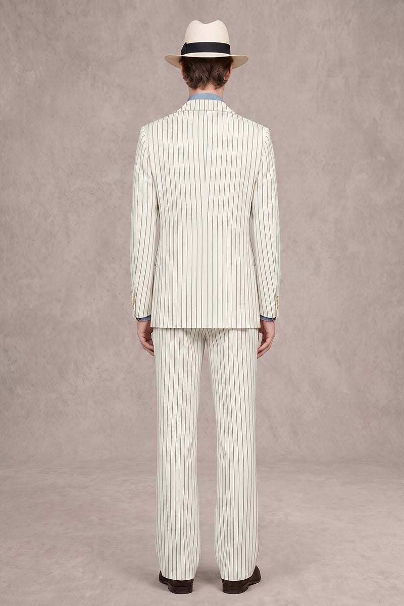 베이지 메리노 울 정장