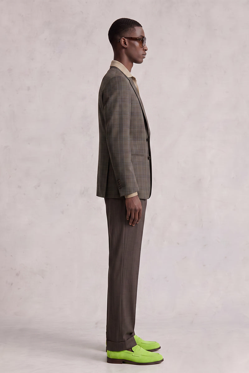 Brown 50% Merino Wool Blazers