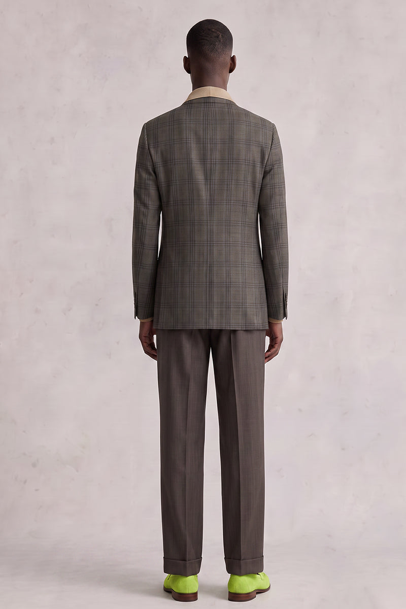 Brown 50% Merino Wool Blazers