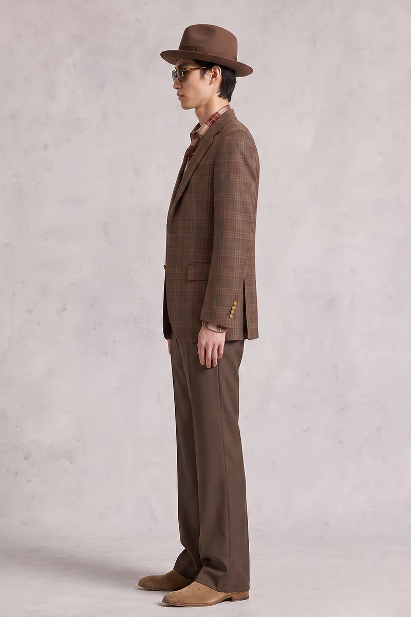 Brown 50% Merino Wool Blazers