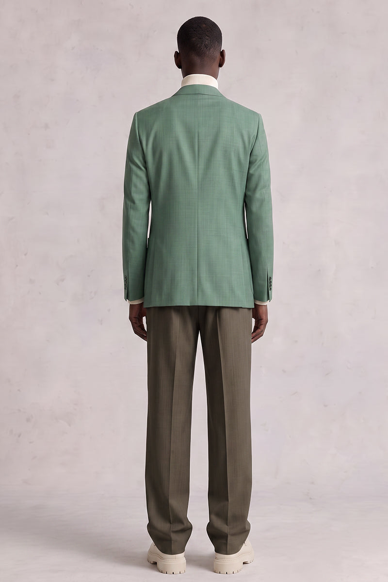 Green 50% Merino Wool Blazers