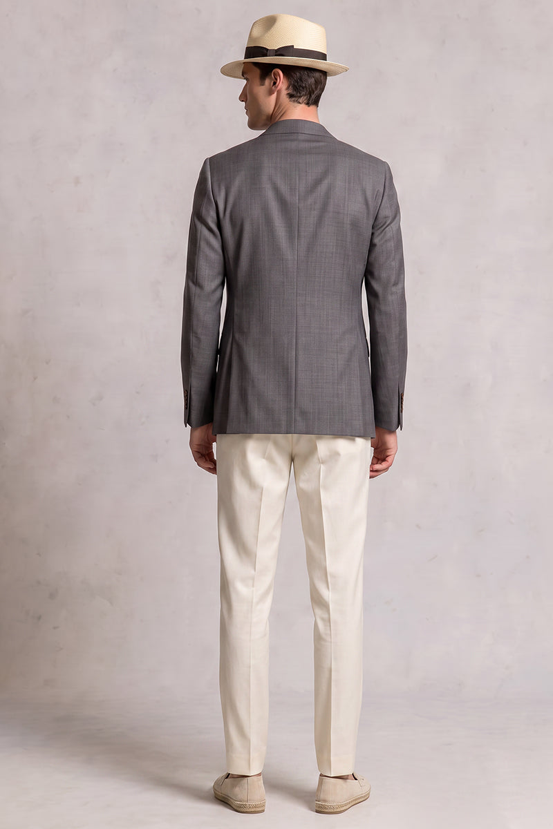 Gray 50% Merino Wool Blazers
