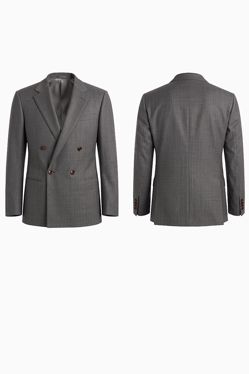 Gray 50% Merino Wool Blazers