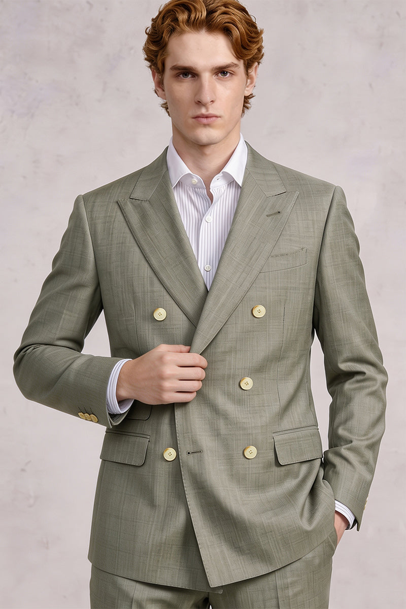 Green 30% Merino Wool Blazers