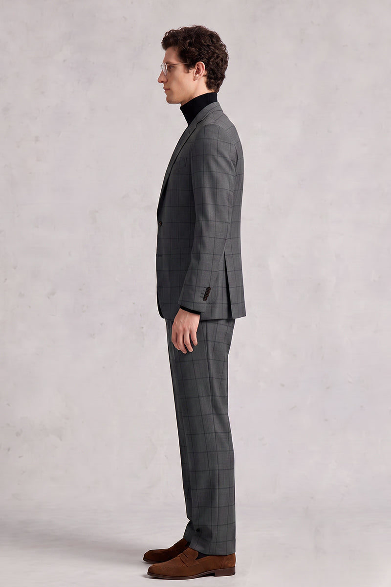 블랙 메리노 울 블레이저