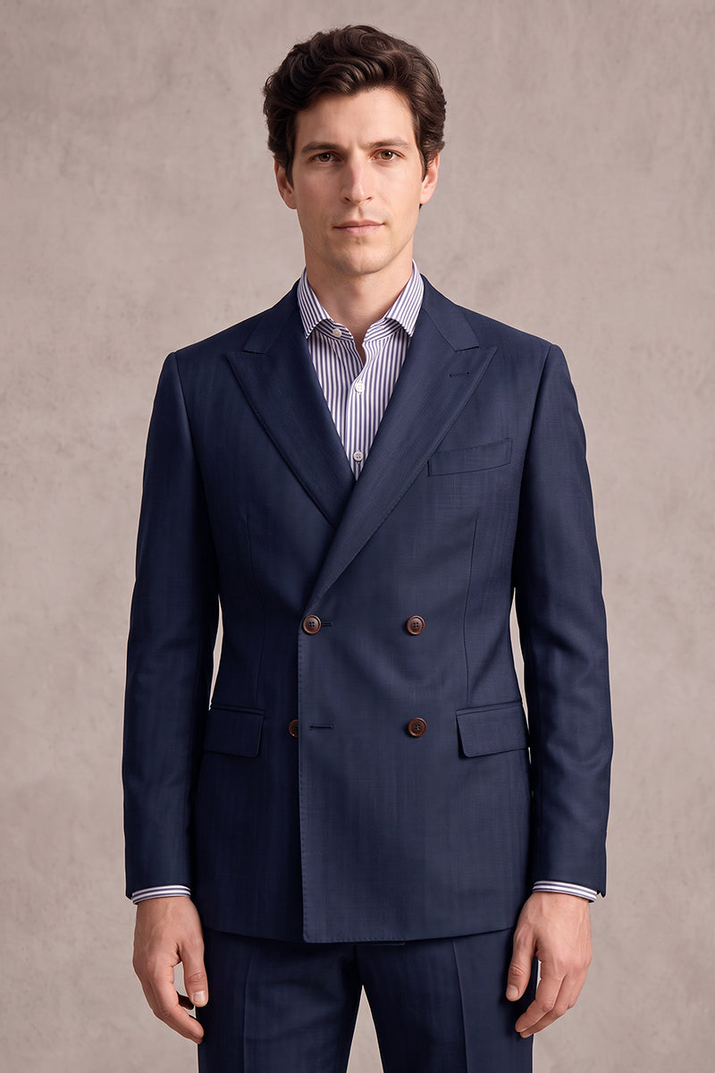 Blue 100% Merino Wool Blazers