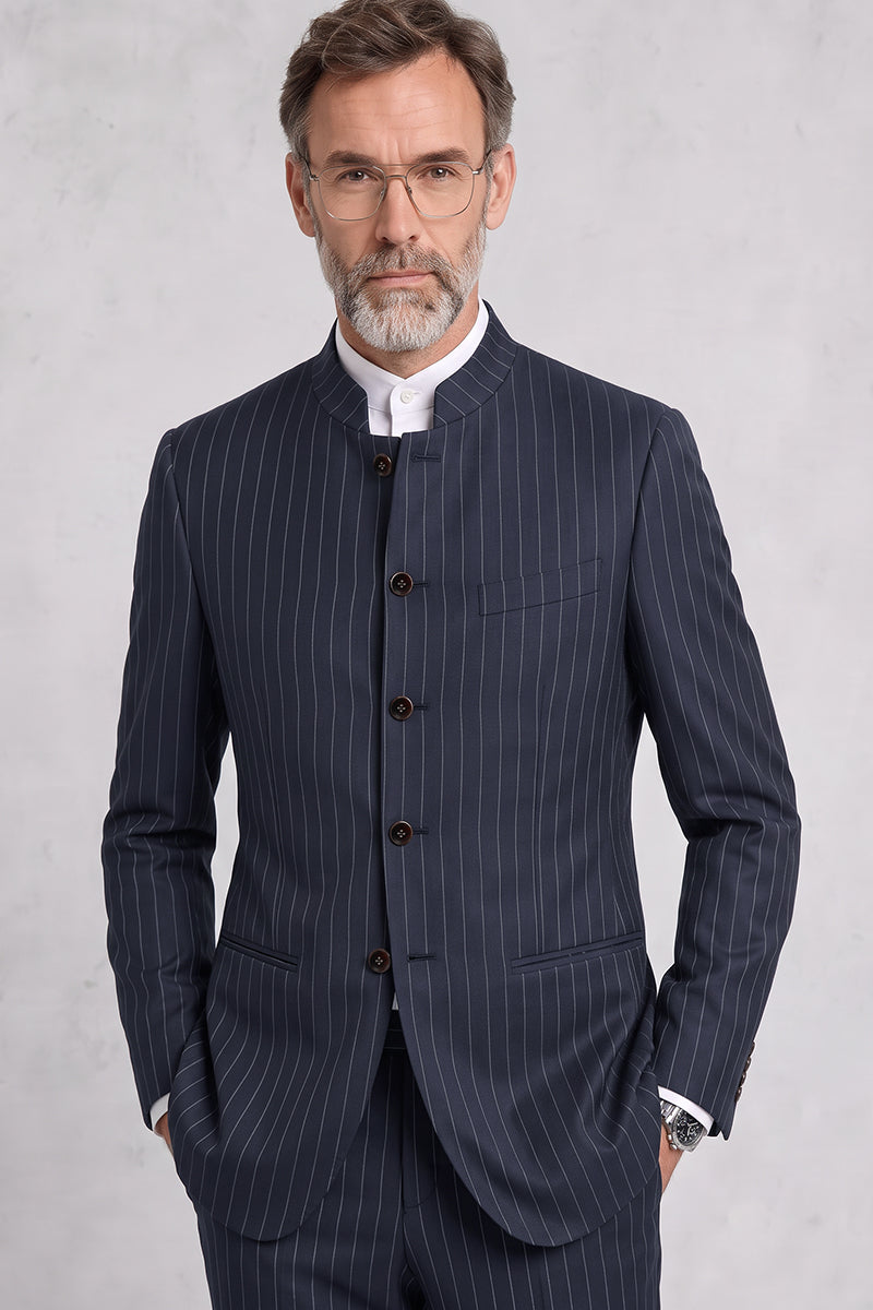 Blue 30% Merino Wool Blazers