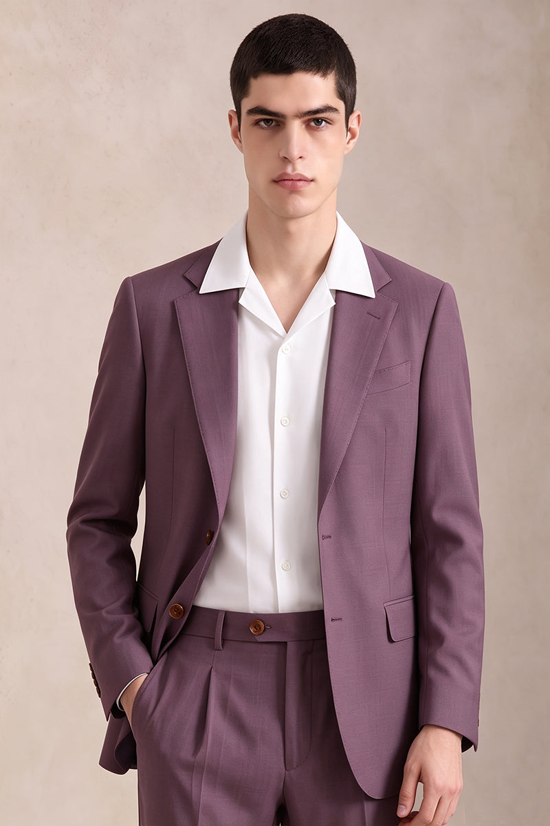 Purple 50% Merino Wool Blazers