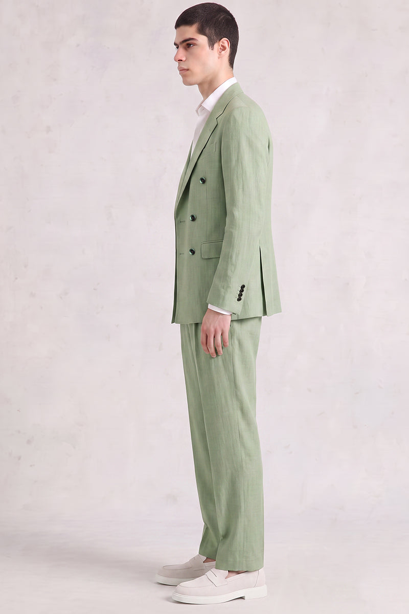 Green 50% Merino Wool Blazers