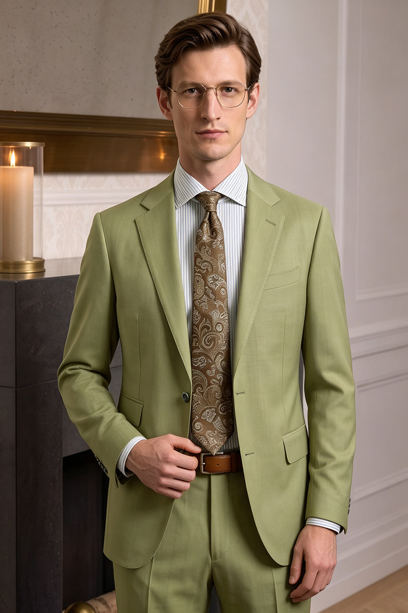 Green 50% Merino Wool Blazers