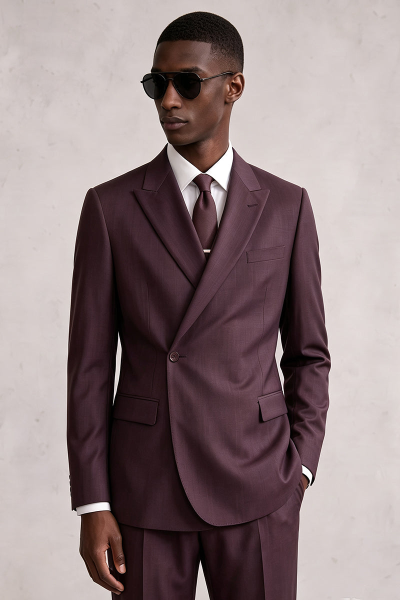 Purple 50% Merino Wool Blazers
