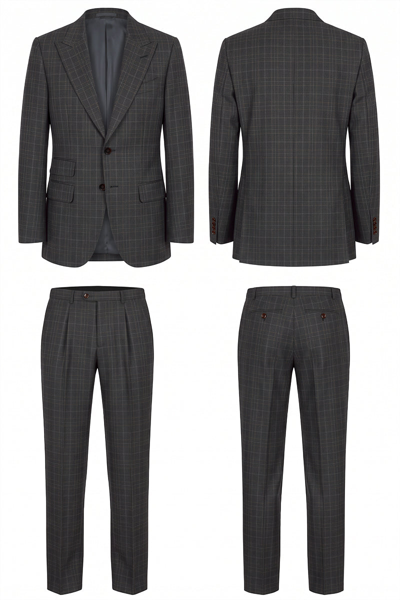 Dark Gray 60% Merino Woo Suits
