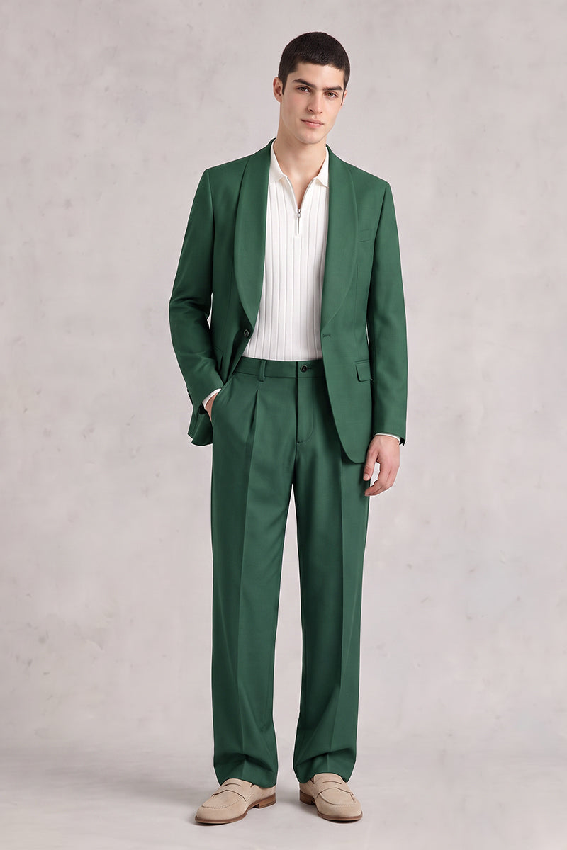 Forest Green 50% Merino Woo Suits