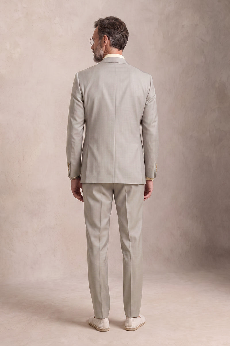 Light Gray 100% Merino Woo Suits