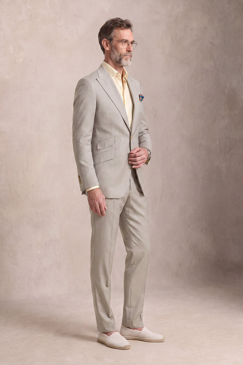 Light Gray 100% Merino Woo Suits