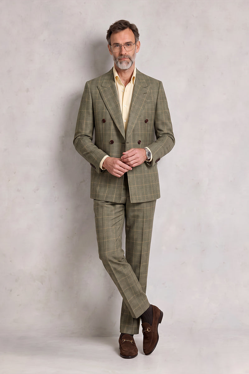 Yellow Green 100% Merino Woo Suits