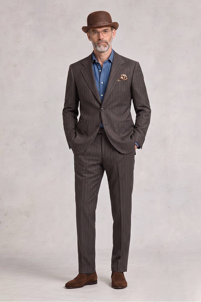 Brown 50% Merino Wool Suits
