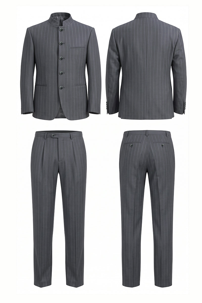 Gray 50% Merino Wool Suits