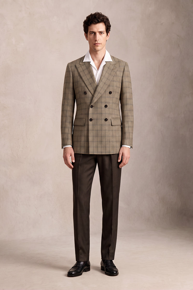 Brown 60% Merino Wool Suits