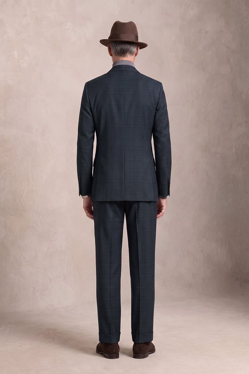 Navy Blue 100% Merino Wool Suits