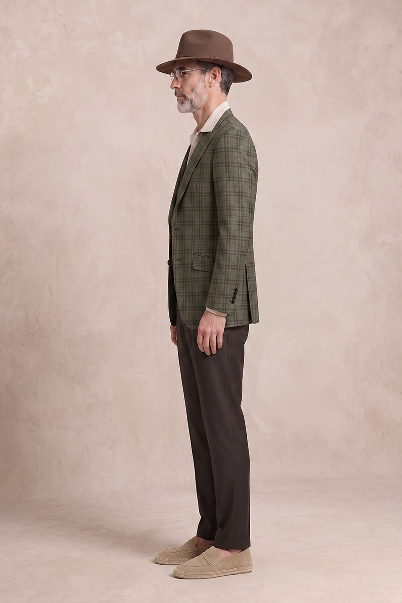 Brown 60% Merino Wool Suit