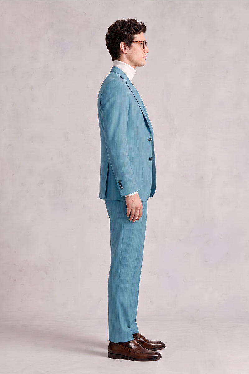 Blue 50% Merino Wool Suits