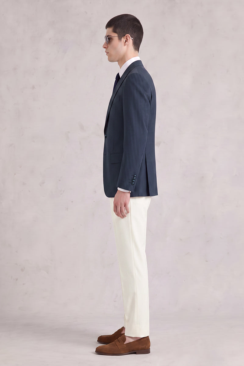 Navy Blue 50% Merino Wool Suits
