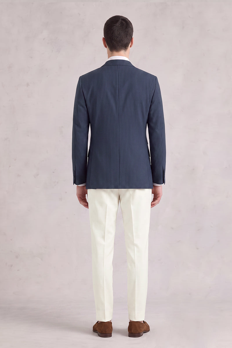 Navy Blue 50% Merino Wool Suits