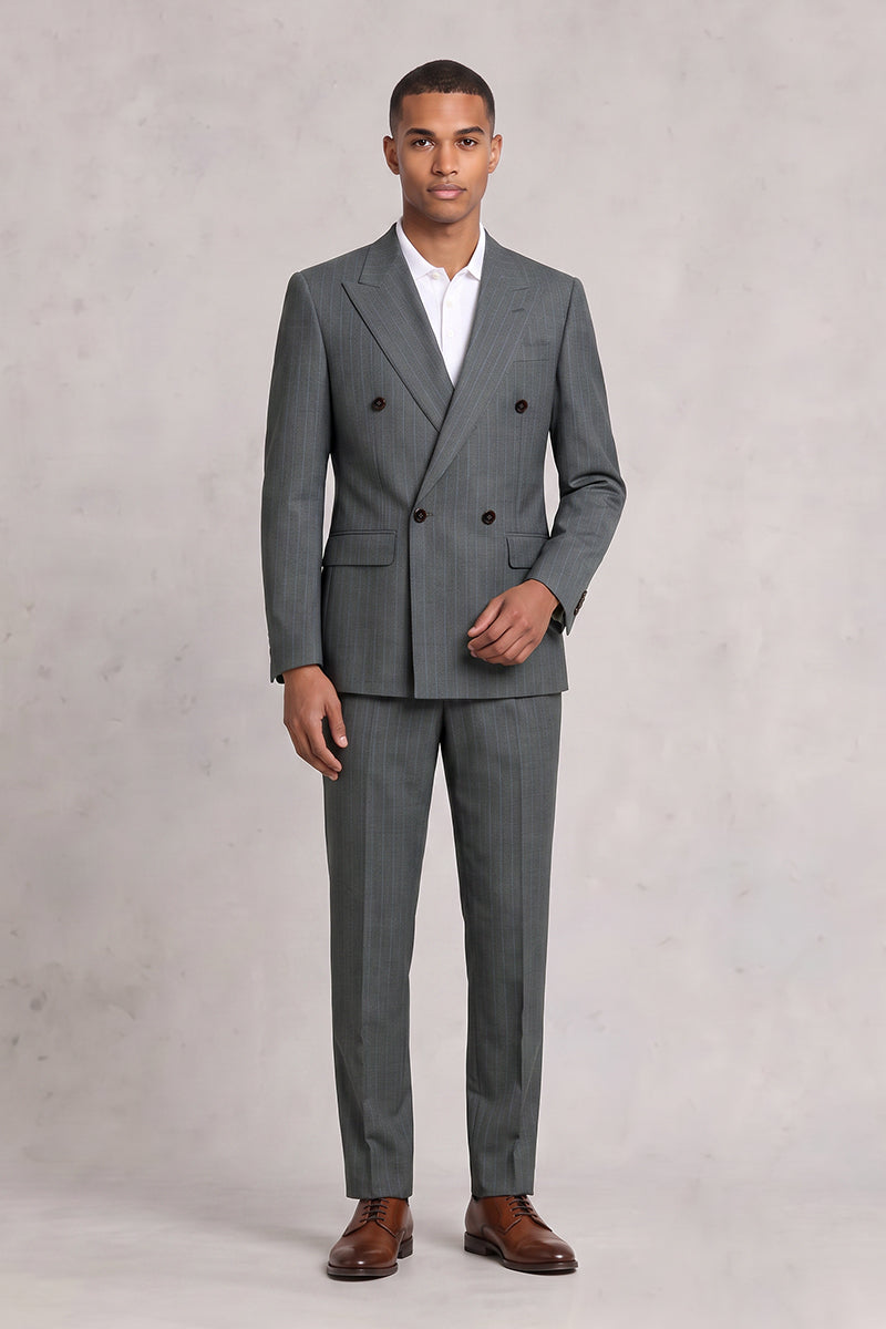 Gray 50% Merino Wool Suits