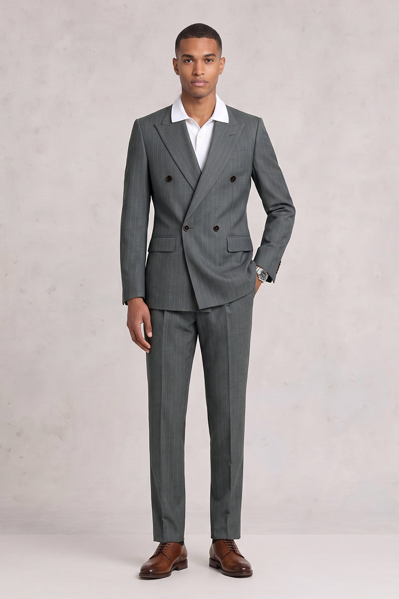 Gray 50% Merino Wool Suits