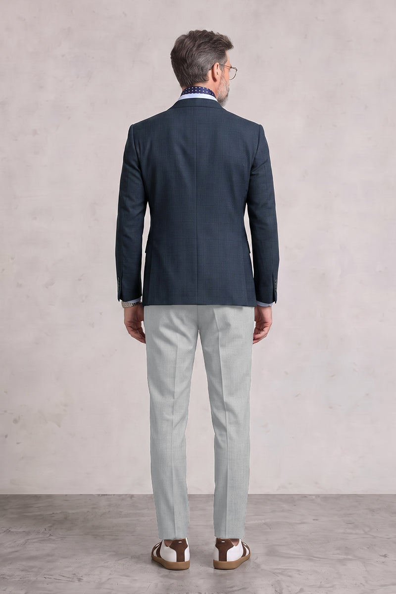 Navy Blue 50% Merino Wool Suits
