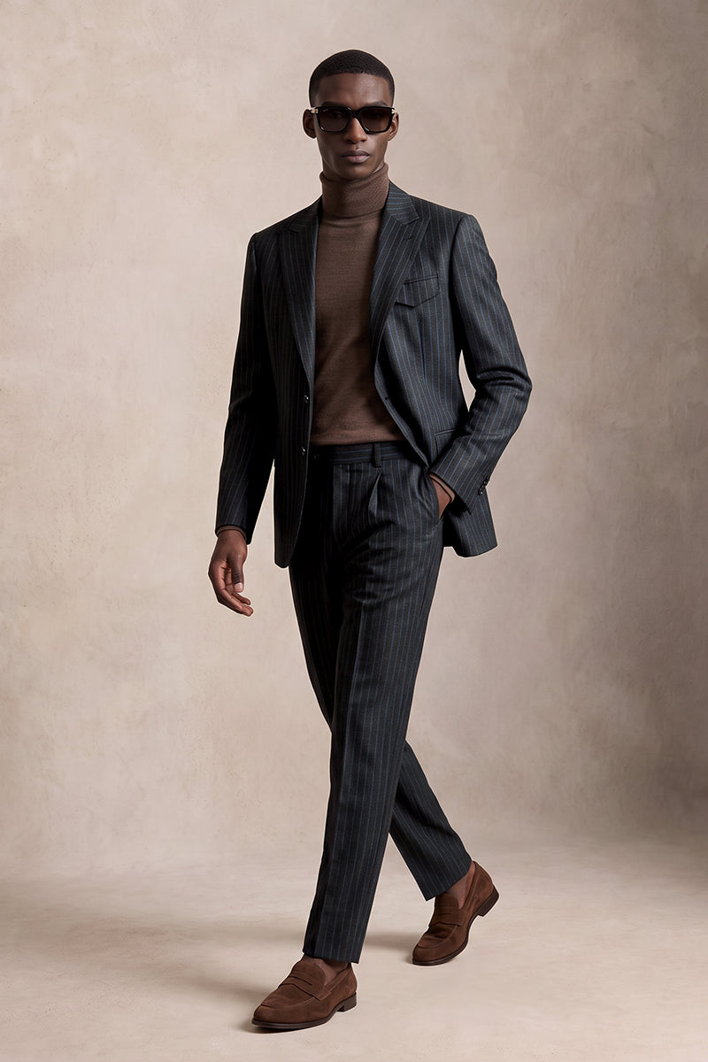 Black 50%% Merino Wool Suits