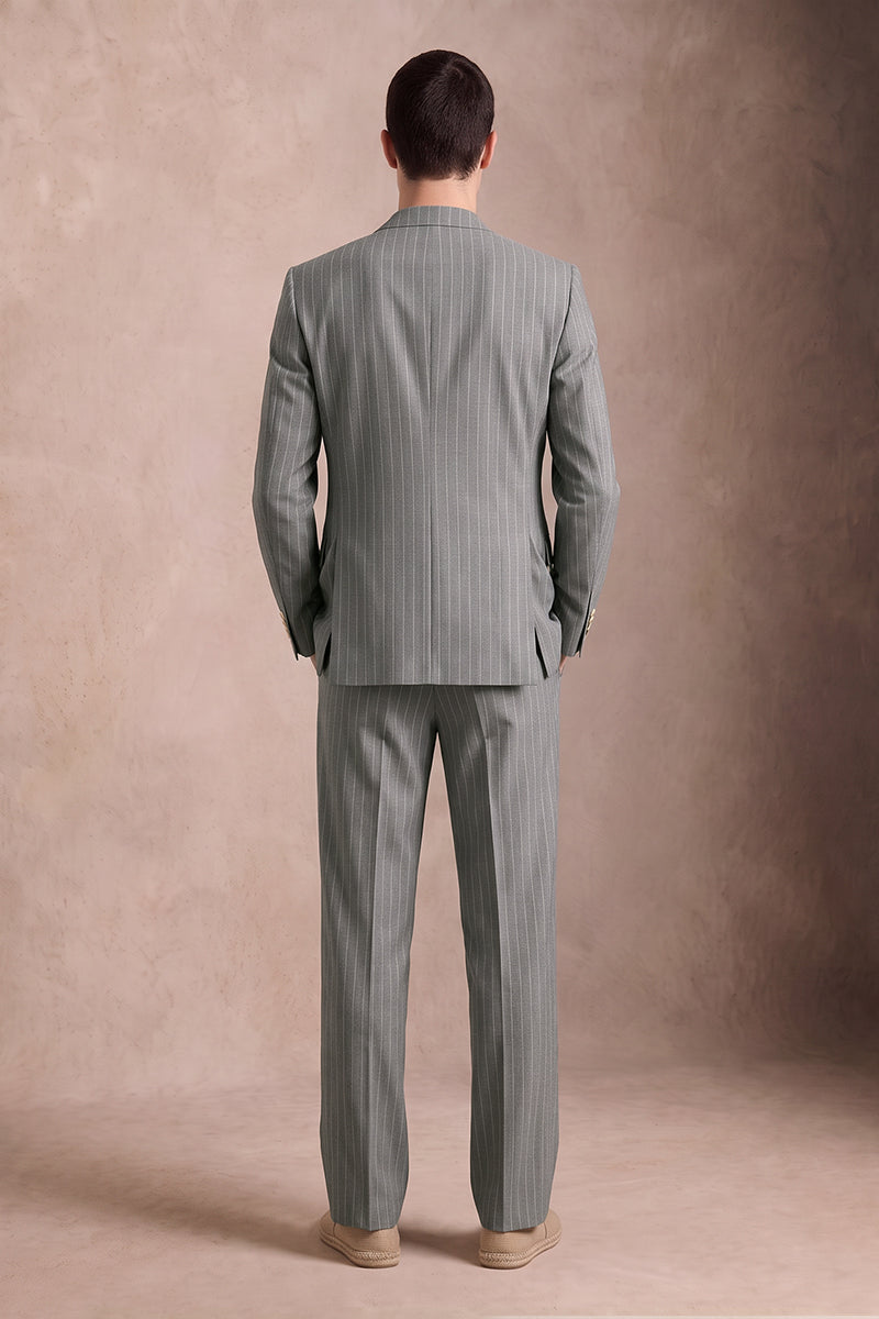 Gray 100% Merino Woo Blazers