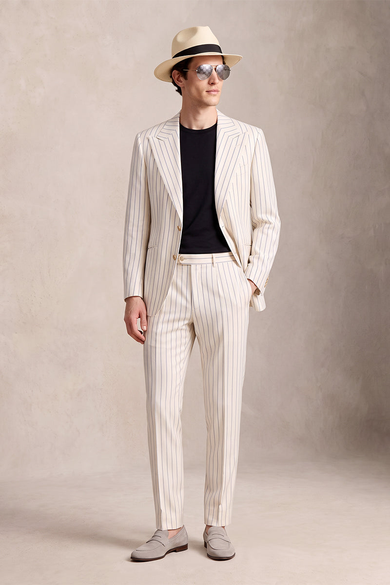 Beige 50%% Merino Wool Suits