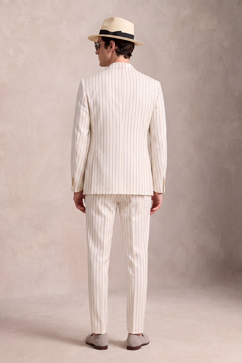 Beige 50%% Merino Wool Suits