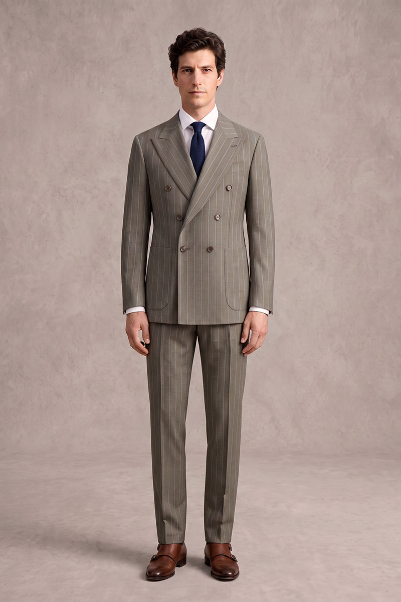 Brown 50%% Merino Wool Suits