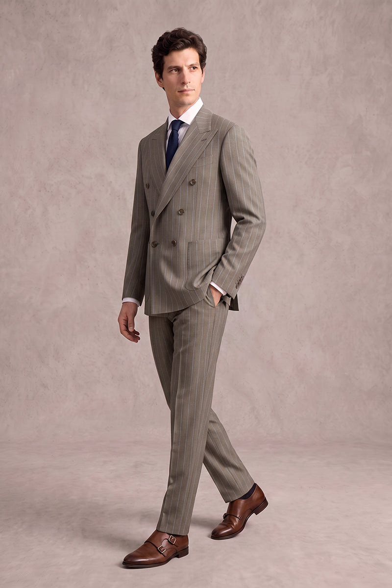 Brown 50%% Merino Wool Suits