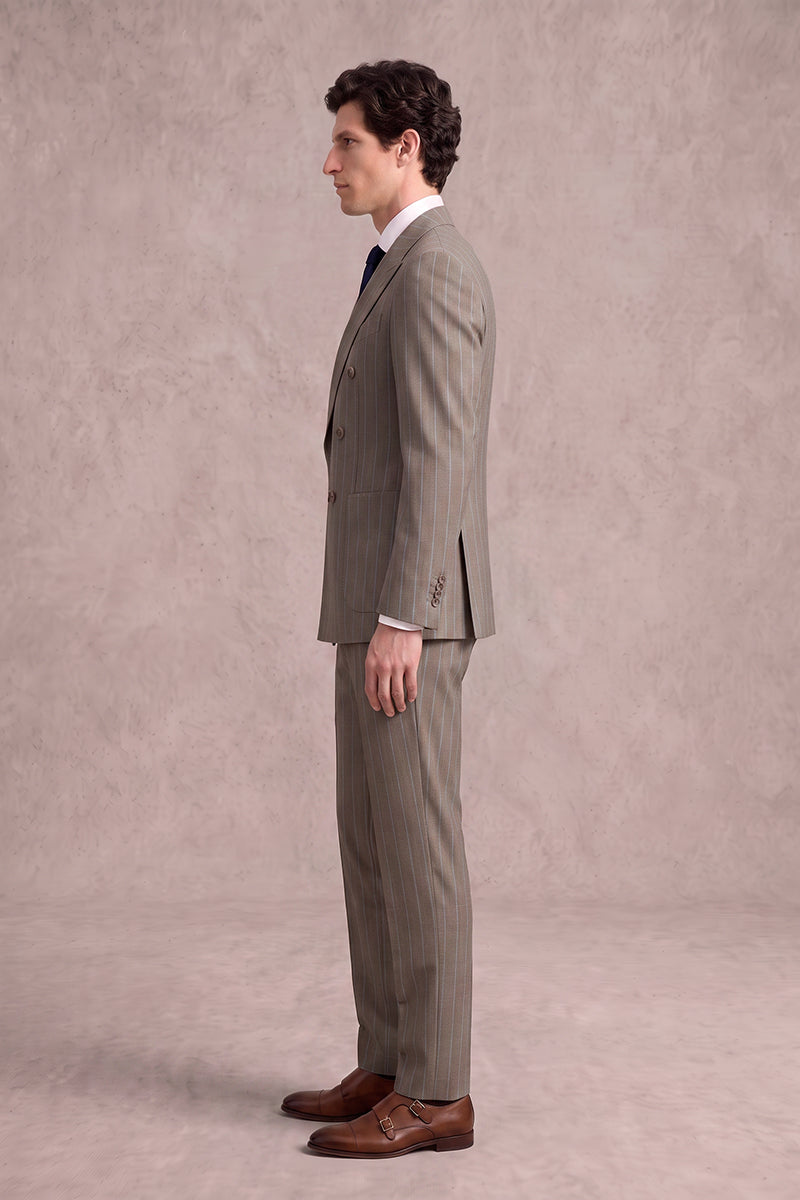 Brown 50%% Merino Wool Suits