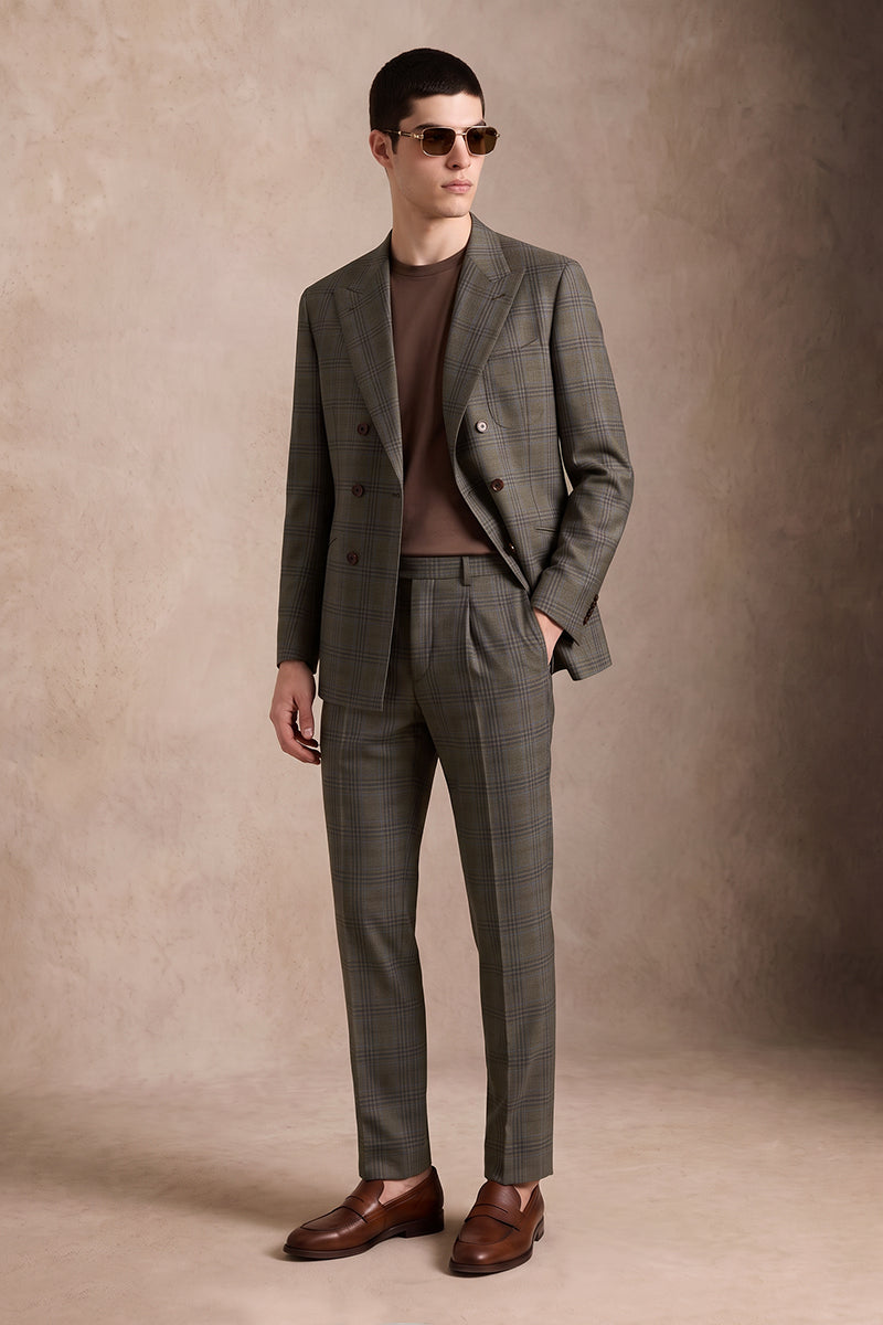 Dark Brown 50%% Merino Wool Suits