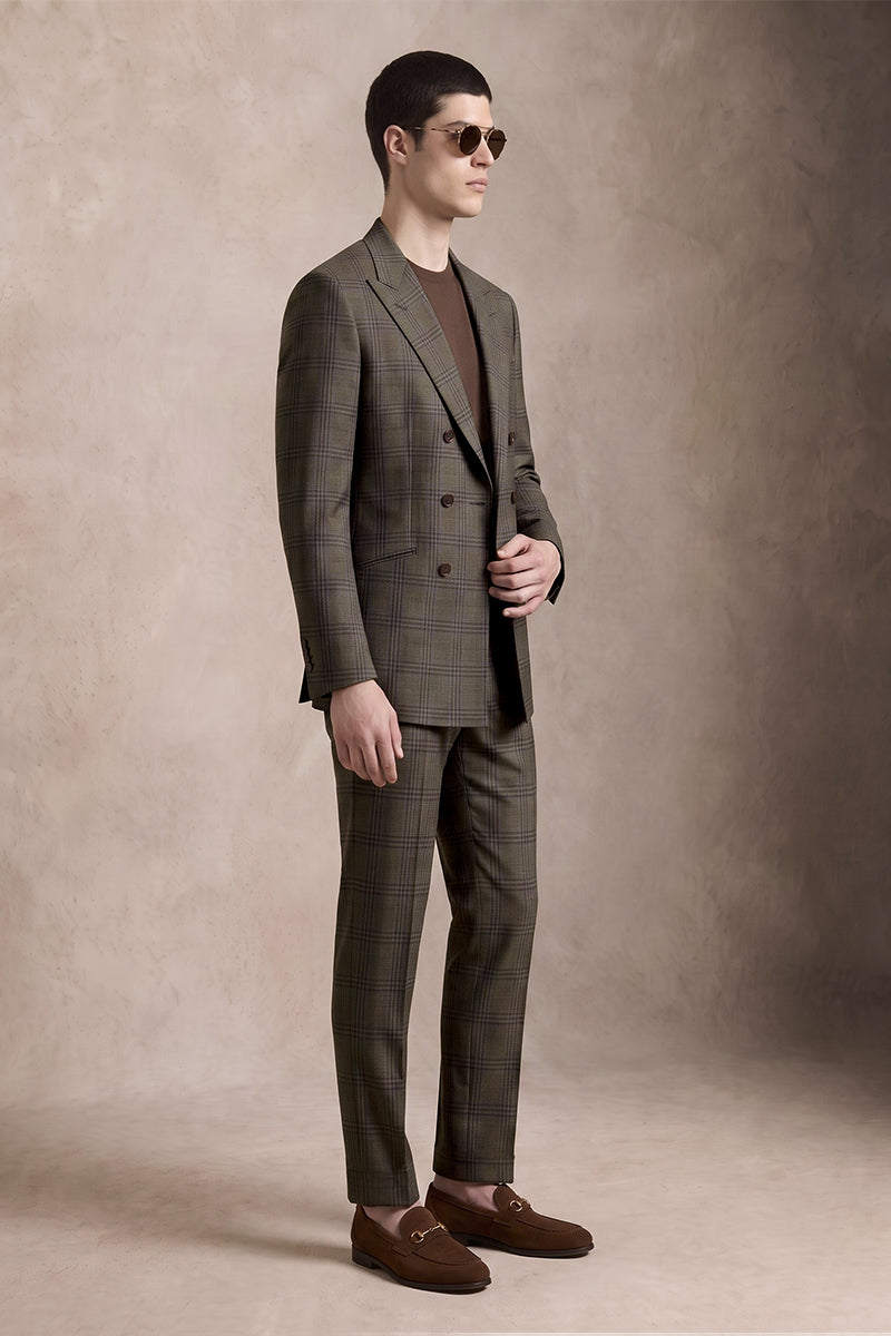 Dark Brown 50%% Merino Wool Suits