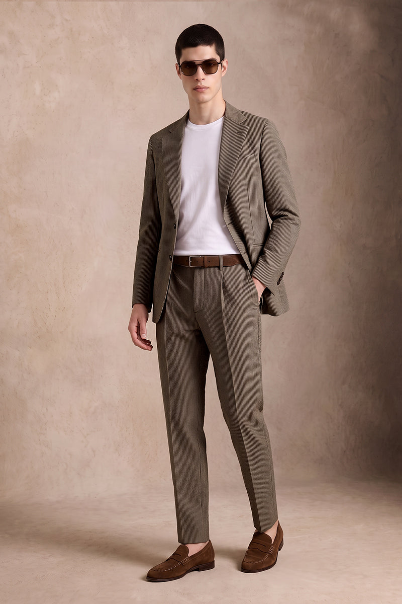 Brown 50% Merino Wool Suits